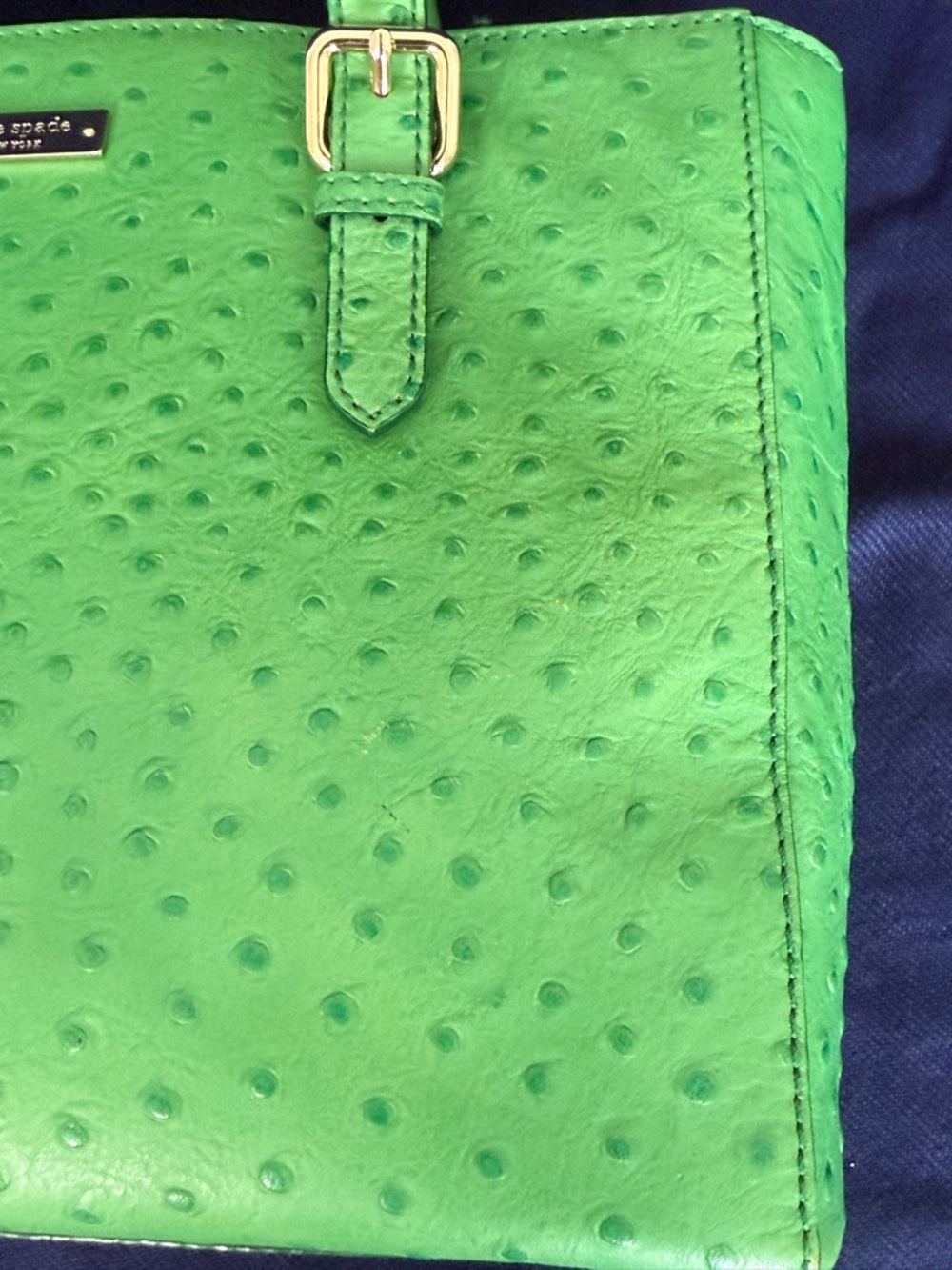 Kate Spade ostrich pattern handbag EUC - Picture 16 of 16